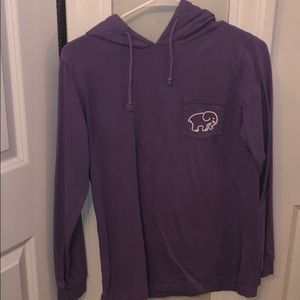 Purple long sleeve with hood